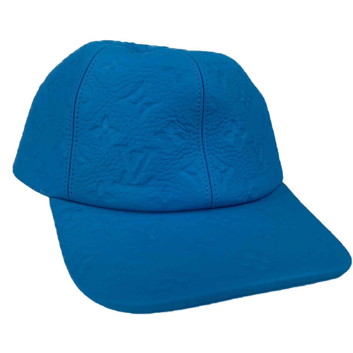 ルイ・ヴィトン モノグラムレザー キャスケット 1.1 ターコイズブルー 帽子
