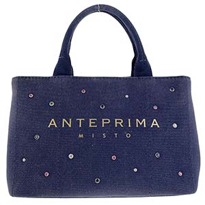 アンテプリマ ミスト デニム ブルー ハンドバッグ
