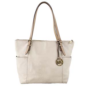 マイケルコース レザー ベージュ トートバッグ