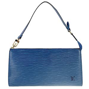 ルイ・ヴィトン エピ ポシェット アクセソワール トレドブルー ポーチ