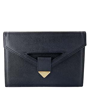 サンローラン レザー ブラック クラッチバッグ