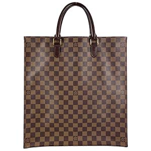 ルイ・ヴィトン ダミエ エベヌ サック プラ ブラウン トートバッグ