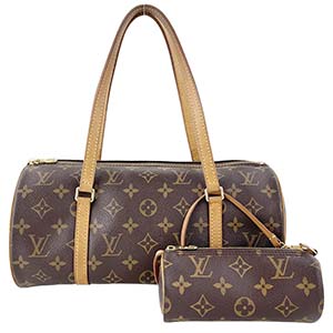 ルイ・ヴィトン モノグラム パピヨン30 ブラウン ハンドバッグ