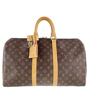 ルイ・ヴィトン モノグラム キーポル45 ブラウン ボストンバッグ