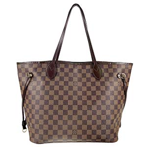 ルイ・ヴィトン ダミエ エベヌ ネヴァーフルMM ブラウン トートバッグ