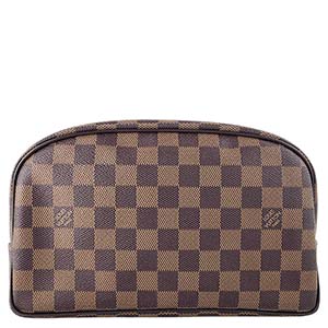 ルイ・ヴィトン ダミエ エべヌ トゥルース トワレット25 ブラウン ポーチ