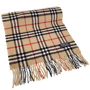 バーバリー ノバチェック カシミヤ ベージュ マフラー