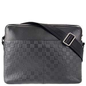 ルイ・ヴィトン ダミエ アンフィニ カリプソMM ブラック ショルダーバッグ