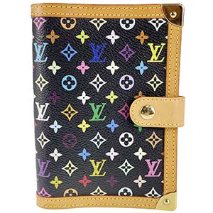 ルイ・ヴィトン モノグラム マルチカラー アジェンダPM ノワール 手帳カバー