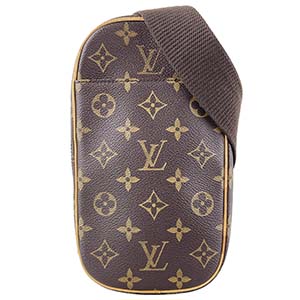 ルイ・ヴィトン モノグラム ポシェット ガンジュ ブラウン ボディバッグ