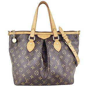 ルイ・ヴィトン モノグラム パレルモPM ブラウン トートバッグ