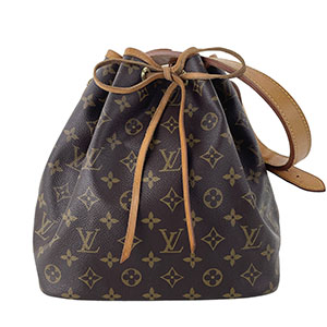 ルイ・ヴィトン モノグラム プチノエ ブラウン ショルダーバッグ