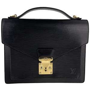 ルイ・ヴィトン エピ モンソー ノワール ハンドバッグ