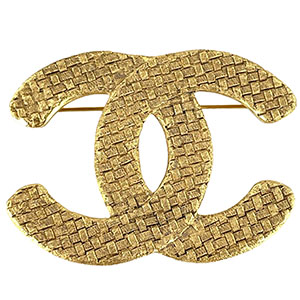 シャネル CCロゴ ゴールドメッキ ゴールド ブローチ
