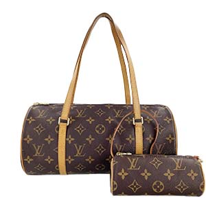 ルイ・ヴィトン モノグラム パピヨン30 ブラウン ハンドバッグ