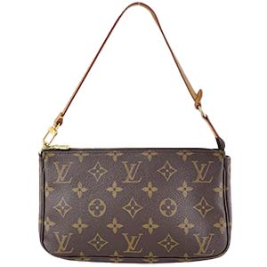 ルイ・ヴィトン モノグラム ポシェット アクセソワール ブラウン ポーチ