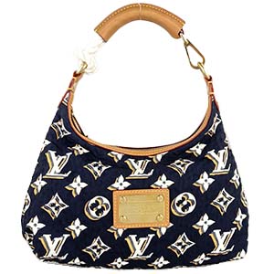 ルイ・ヴィトン クルーズライン モノグラム ビュルPM ブルー ハンドバッグ