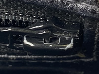 剥がれ ミニマトラッセ 19㎝ キャビアスキン ブラック チェーンショルダーバッグ A01115