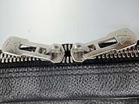 ファスナー金具の錆 ダミエ グラフィット ポルト ドキュマン ヴォワヤージュ ビジネスバッグ N41125