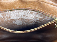 インナーポケット内の劣化 モノグラム ジョヌフィーユ ブラウン ショルダーバッグ M51226