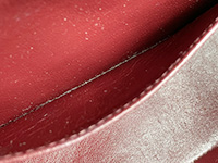 インナー部分のべた付き マトラッセ ダイアナフラップ 22㎝ ラムスキン ブラック ショルダーバッグ A01164