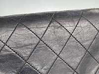 リカラー塗装 マトラッセ 20㎝ ラムスキン ブラック ショルダーバッグ A01163