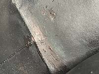 バッグ内のシミ汚れ 復刻トート マトラッセ キャビアスキン ブラック トートバッグ A01804