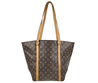ルイ・ヴィトン モノグラム サック ショッピング ブラウン ショルダーバッグ M51109