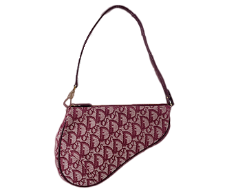 サドルバッグ トロッター キャンバス レザー ボルドー ショルダーバッグ