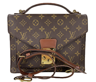 モノグラム モンソー28 ブラウン 2WAY ハンドバッグ M51185