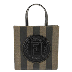 t*c様 FENDI フェンディ　ペカン柄ブロックチェック　PVC×レザー　ポー FENDI フェンディ ペカン レザー PVC ボストンバッグ